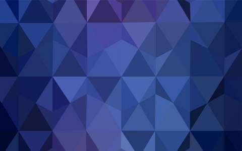 深粉红色, 蓝色矢量闪亮三角形背景。带渐变的三角形几何样本。全新的商务设计风格
