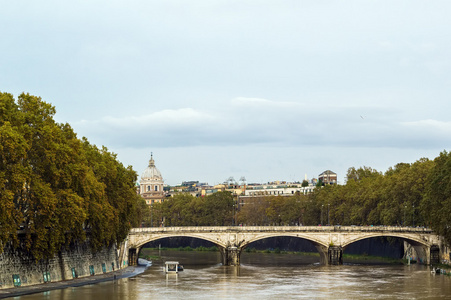 台伯河，罗马的视图