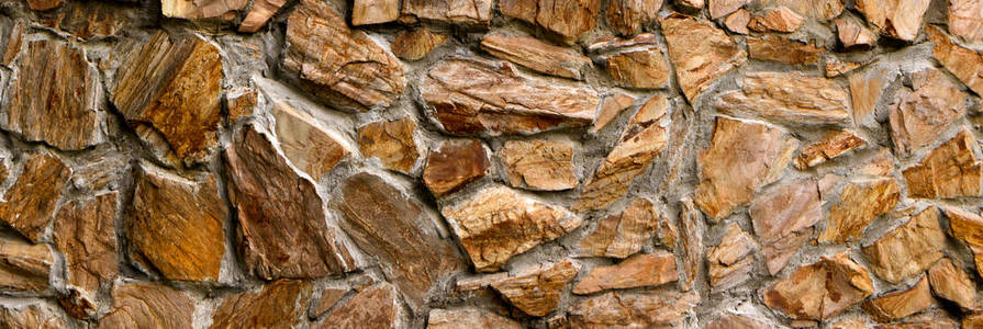 棕石背景墙的一部分