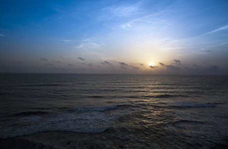 海上日落