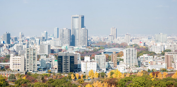 大阪的全景