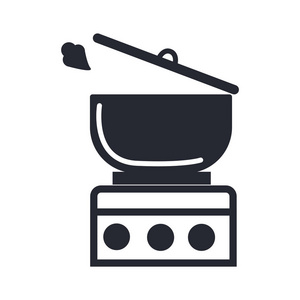 烹饪图标矢量隔离白色背景为您的 web 和移动应用程序设计, 烹饪徽标概念