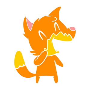 笑狐平板彩色风格动画片
