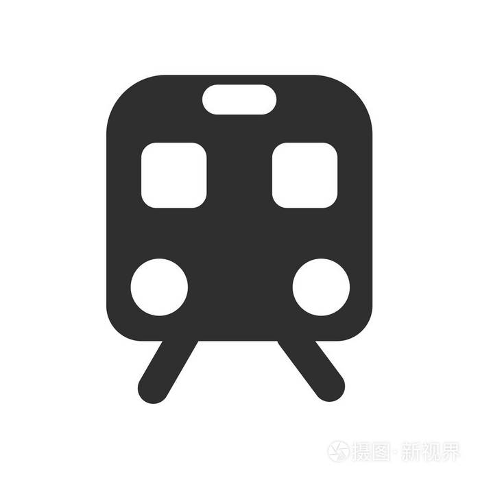 列车图标矢量隔离在白色背景为您的 web 和移动应用程序设计 火车