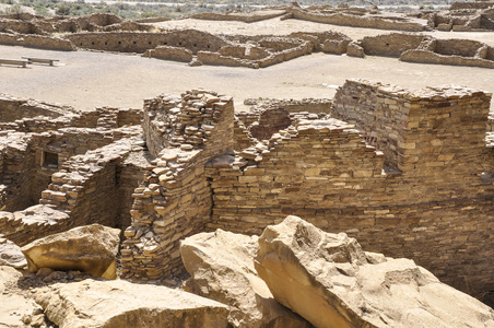 美丽的村庄废墟chaco峡谷新墨西哥使用