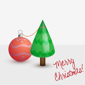 小松树与世界各地的圣诞贺卡