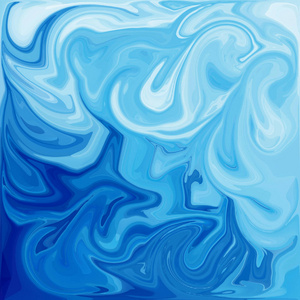 蓝色数字丙烯酸颜色漩涡或类似的大理石扭转纹理背景