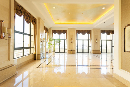 现代酒店室内设计和走廊