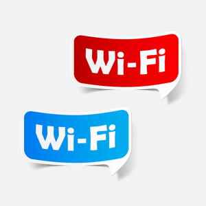 保税区 wifi，贴纸