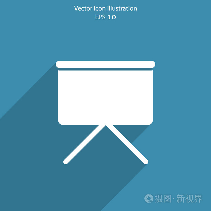 矢量投影屏幕web图标