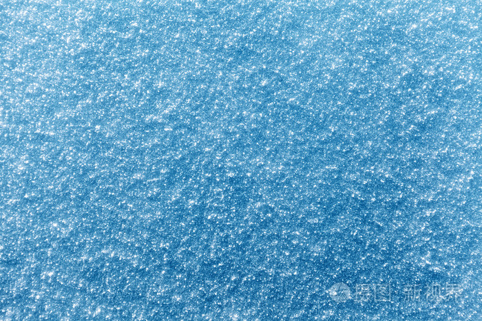 蓝色雪