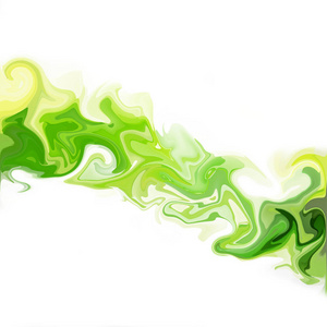绿色数字丙烯酸颜色漩涡或类似的大理石扭转纹理背景