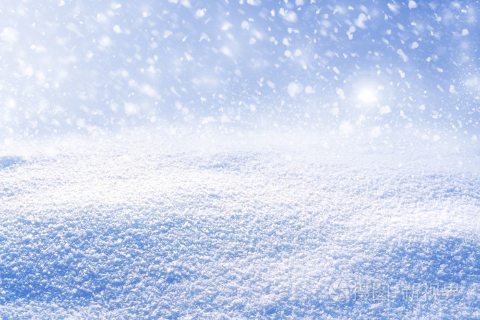 雪的背景.冬季景观