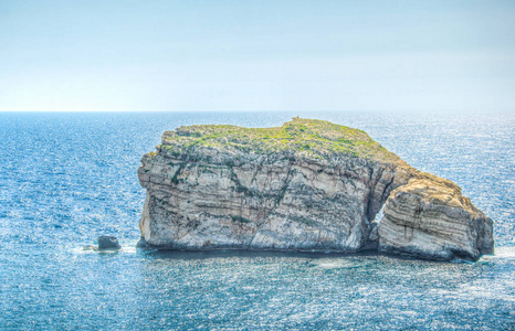 dwejra point 附近的真菌岩石, gozo, mart