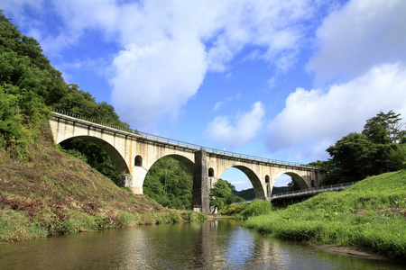 日本岩手县 Tono 宫森大桥