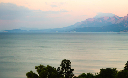 风景海山夏天