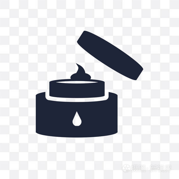 身体奶油透明图标身体霜符号设计从卫生收藏简单的元素向量例证在透明