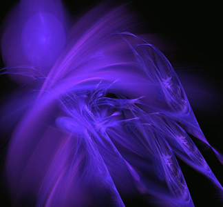 白色紫色只是被分形背景。幻想分形纹理。数字艺术。3d 渲染。计算机生成的图像