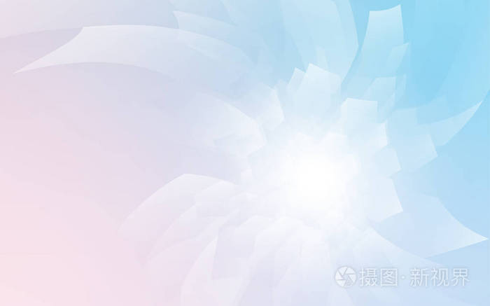 浅粉红色蓝色矢量模板的六边形风格彩色六边形在白色背景网站海报横幅