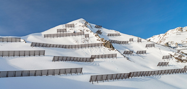 滑雪胜地齐勒河谷Tirol，奥地利