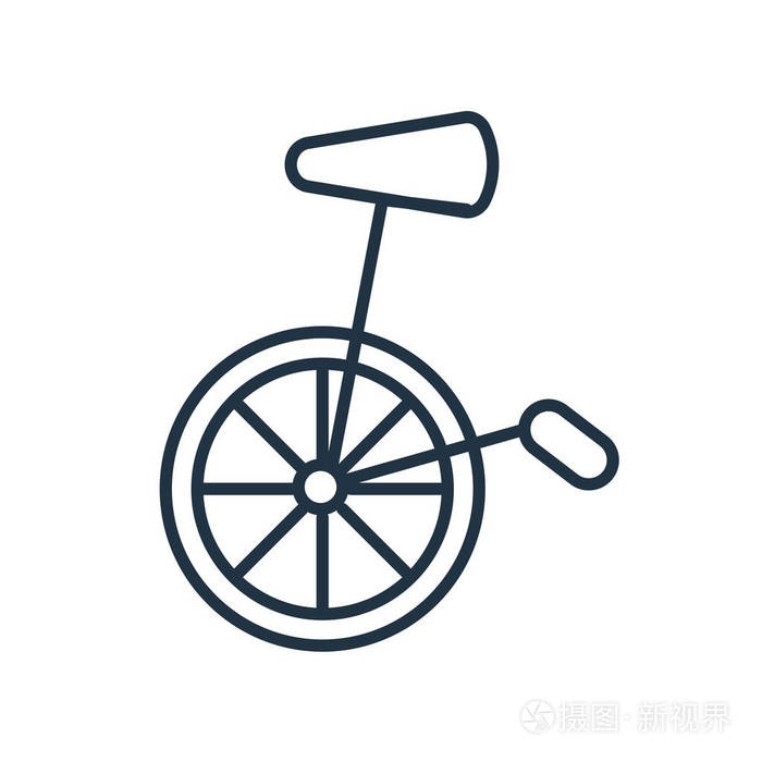 独轮车图标矢量隔离在白色背景上, 独轮车透明符号