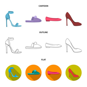 高清夏天图标：可爱卡通动物拖鞋 女性舒适行走