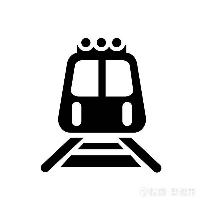 时尚的地铁标志概念上的白色背景从交通收藏