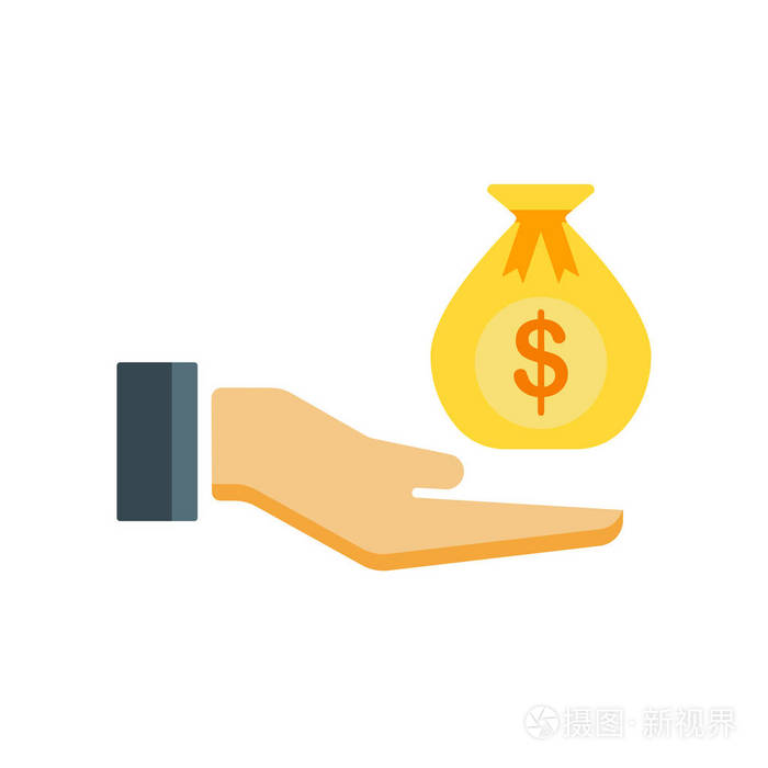 贿赂图标矢量隔离白色背景为您的web和移动应用程序设计贿赂徽标概念