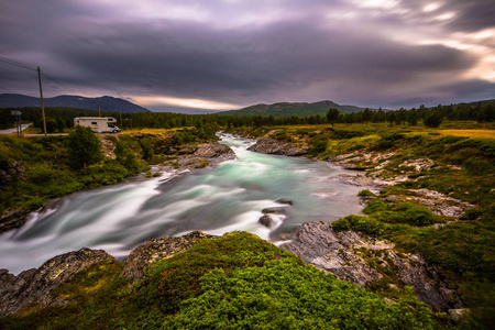 Jotunheimen 国家公园2018年7月30日 挪威 Jotunheimen 国家公园的野生景观