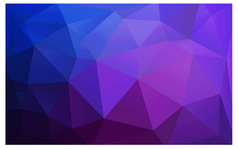 淡粉色 蓝色的向量模糊三角背景设计。在折纸样式与梯度几何背景