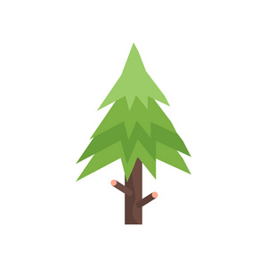 云杉图标矢量隔离白色背景为您的 web 和移动应用程序设计, 云杉徽标概念
