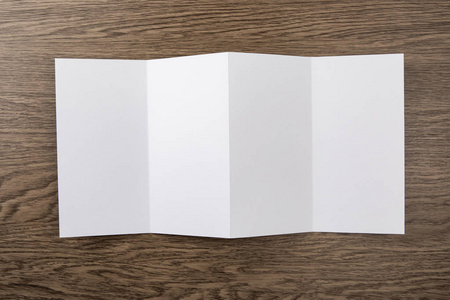 标识设计，公司模板公司风格设置的小册子，空白白色折叠纸传单