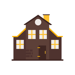 房子图标矢量隔离在白色背景为您的 web 和移动应用程序设计, 房子徽标概念