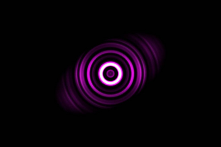 抽象暗紫色环与声波振荡背景