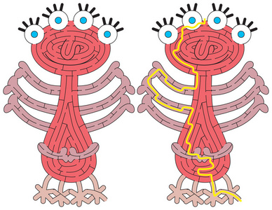 小怪物迷宫为孩子们的解决方案