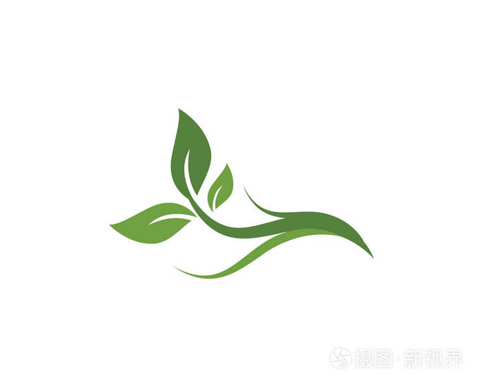 绿叶生态自然的标志