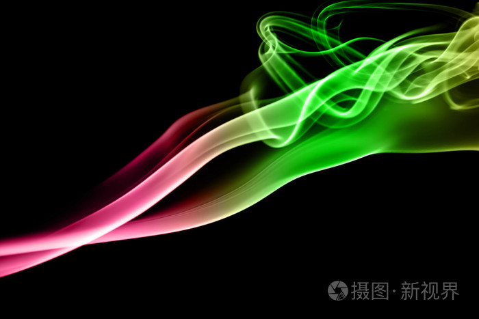 彩色烟雾缭绕