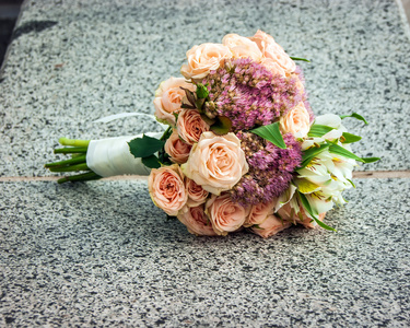 婚礼的花束，鲜花，玫瑰，美丽花束