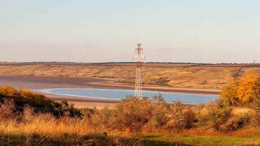 库亚利尼克景观河口。库亚尔尼克河口的海岸。库亚尼克位于黑海西岸, 靠近乌克兰奥德萨市