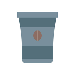 咖啡杯图标矢量隔离白色背景为您的 web 和移动应用程序设计, 咖啡杯徽标概念