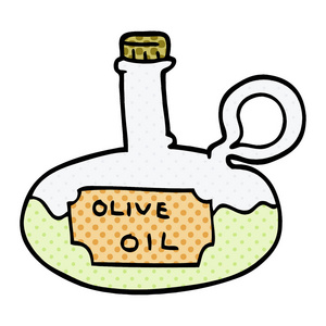 动画片涂鸦橄榄油