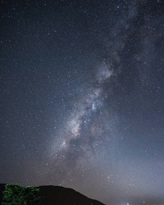 晚上现场银河系背景