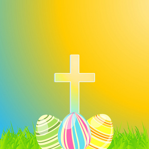 复活节彩蛋和交叉