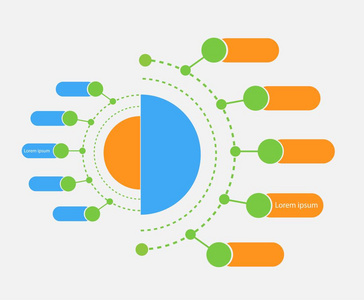业务概念的矢量图表设计