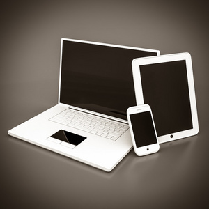 笔记本电脑 平板电脑和智能手机