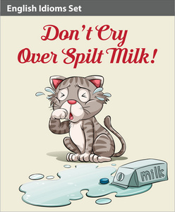 别为打翻的牛奶成语哭泣图片
