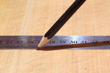 修理板标尺铅笔简单的相片片刻修理