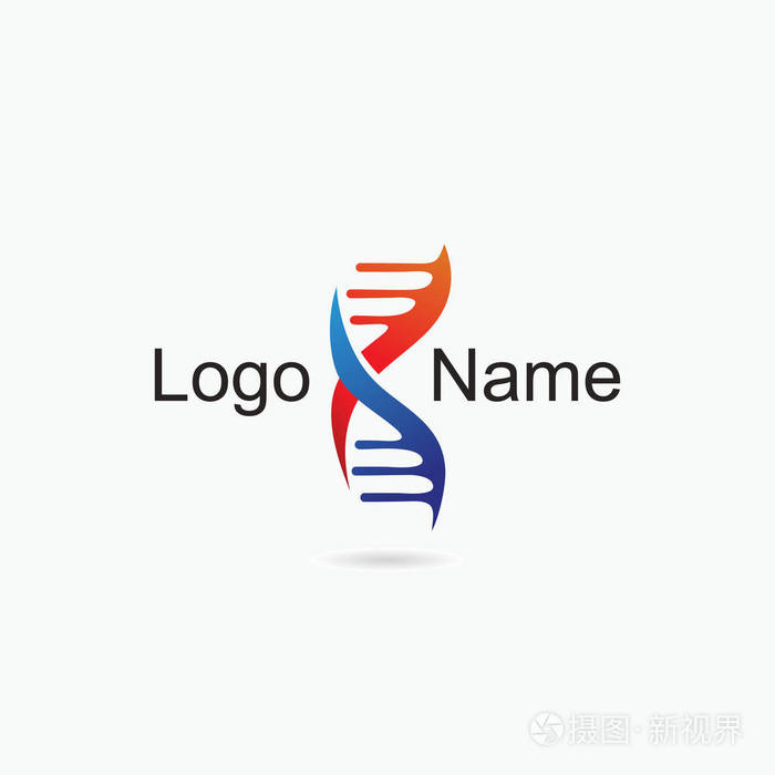 dna 徽标矢量模板