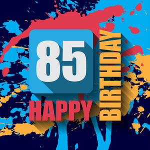 85 生日快乐背景