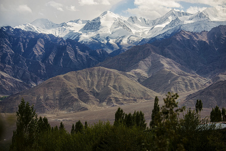 雪山山脉，Leh 印度